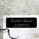 Search for modern black return address labels Couples