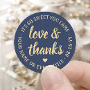 Search for blue gold wedding packaging love and thanks