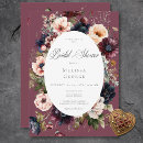 Search for dark bridal shower invitations Elegant