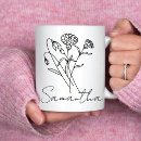 Search for birth flower mugs Bridesmaid