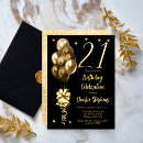 Search for gold glitter 21st birthday invitations Twenty one years