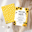 Search for sunflower gender reveal invitations Floral