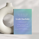 Search for green bar bat mitzvah invitations Unique