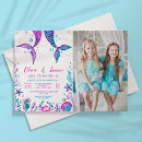 Search for twins pool party invitations Under the sea party
