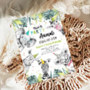 Search for wild one birthday invitations Party animals