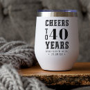 Search for 40th birthday tumblers Cheers to 40 years