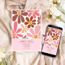 Search for retro wedding invitations Pink