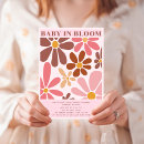 Search for rectangle daisy baby shower invitations Vintage