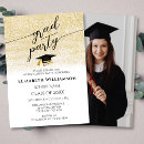 Search for gold graduation invitations Calligraphy