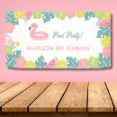 Search for flamingo party signs Tropical