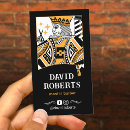 Search for retro style business cards Illustration