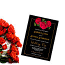 Search for rose gold and burgundy wedding invitations Red