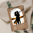 Search for leather wedding invitations Modern
