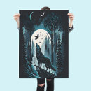 Search for blue wolf posters Black