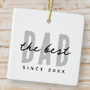 Search for dad to be christmas tree decorations Best dad ever