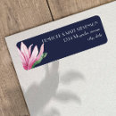 Search for blue and pink return address labels Botanical
