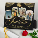 Search for college graduation plaques Black and gold