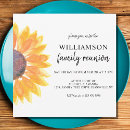 Search for sunflower family reunion invitations Floral