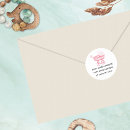 Search for baby shower address stickers Watercolor