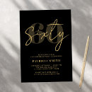 Search for black 60th birthday invitations Minimal