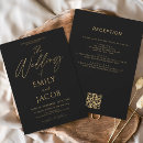 Search for black and gold wedding invitations Elegant