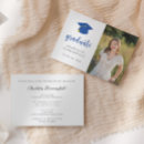 Search for blue and gold graduation invitations Simple