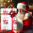 Search for classic santa wrapping paper Claus