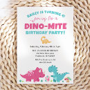 Search for dinosaur prehistoric birthday invitations Modern