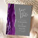 Search for purple silver save the dates Modern