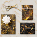 Search for fractal wrapping paper Gold