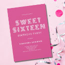 Search for colourful sweet 16 invitations Simple