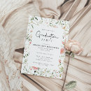 Search for botanical graduation invitations Blush pink