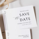 Search for luxury wedding save the dates Black and white