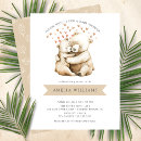 Search for cub baby shower invitations Watercolor