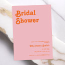 Search for pink orange bridal shower invitations Bride