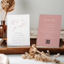 Search for simple baby girl shower invitations Dusty rose