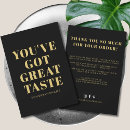 Search for black gold thank you cards Modern