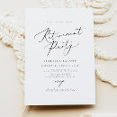 Search for retirement dinner invitations Minimalist
