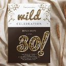 Search for foil 30th birthday invitations Modern