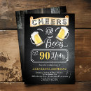 Search for cheers to 90 years invitations Cheers and beers