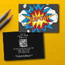 Search for comic book business cards Superhero