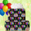 Search for birthday cake wrapping paper Boy