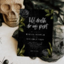 Search for gothic bridal shower invitations Black floral