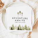 Search for adventure awaits napkins Pine tree