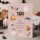 Search for two spooky birthday invitations Watercolor