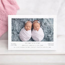 Search for twin birth announcement cards Photo collage