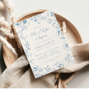 Search for dusty blue floral rehearsal dinner invitations The night before