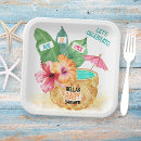Search for hibiscus paper plates Tropical
