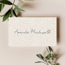 Search for linen business cards Networking