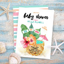Search for hibiscus baby shower invitations Tropical